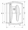Клапан (затвор) обратный поворотный 19с49нж1 DN 500 мм PN 25 кгс/см2